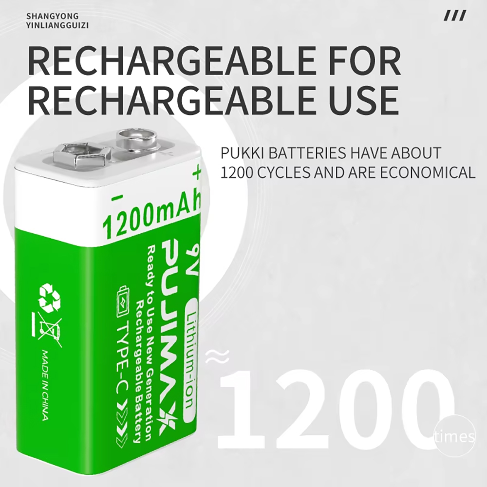 PUJIMAX 9V Rechargeable Batter - đánh giá và giá Co Detector Plug