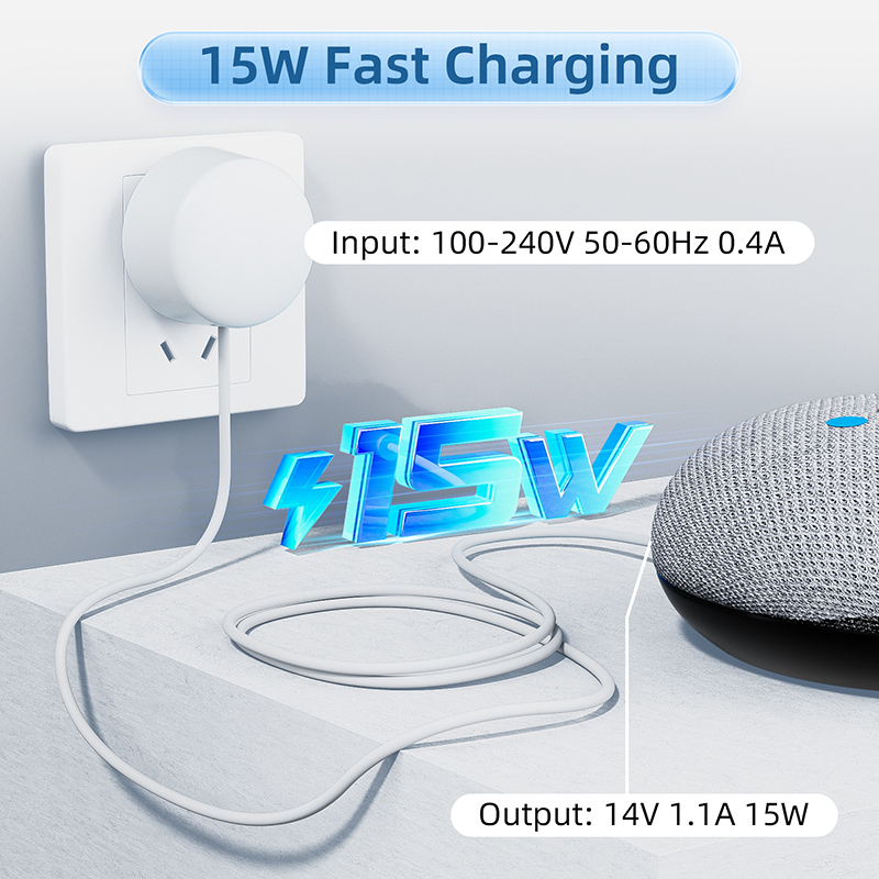 15W OEM Charger for Google Nes - đánh giá và giá Google Speaker Nest Mini